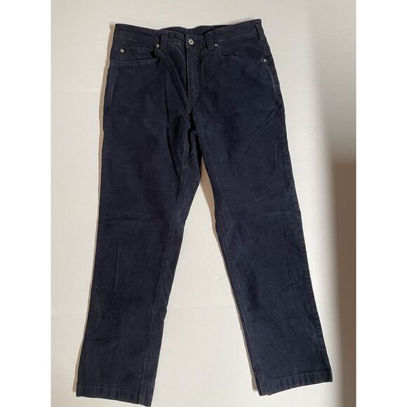 Duluth Trading Men's Navy‎ Blue Corduroy Pants 34x30 - Picture 1 of 10